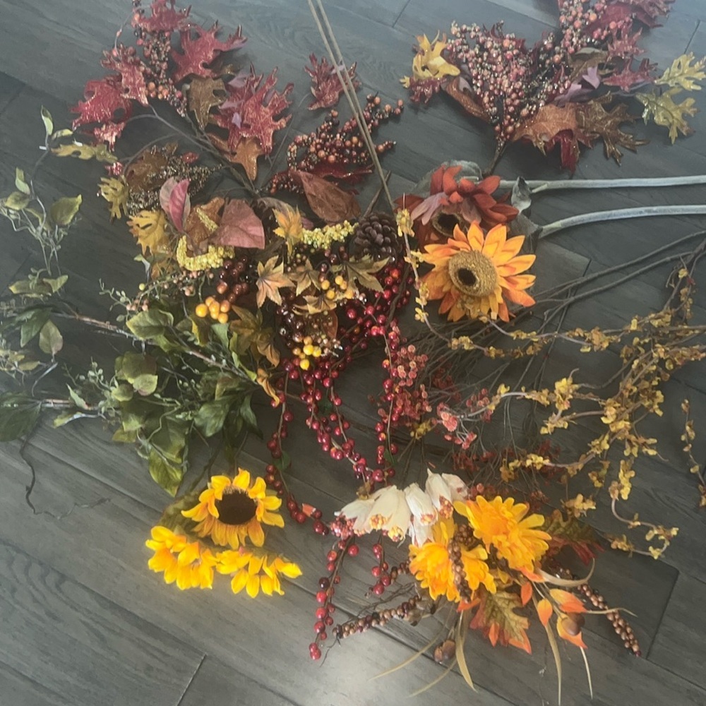 Fall floral stems and berries